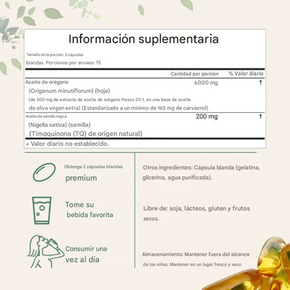 Aceite de Orégano & Nigella Sativa